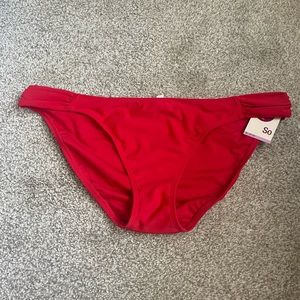 So Fiesta Red Bikini Bottoms NWT